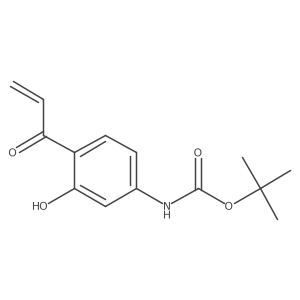 tert-butyl N-[3-hydroxy-4-(prop-2-enoyl)phenyl]carbamate Structure