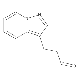 3-{Pyrazolo[1,5-a]pyridin-3-yl}propanal结构式