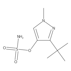 3-tert-butyl-1-methyl-1H-pyrazol-4-yl sulfamate Structure