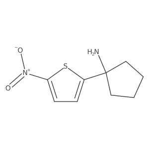 1-(5-Nitrothiophen-2-yl)cyclopentan-1-amine Structure