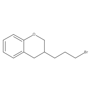 3-(3-bromopropyl)-3,4-dihydro-2H-1-benzopyran结构式