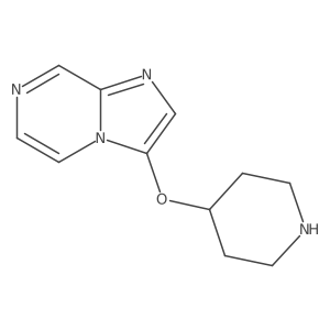 4-{Imidazo[1,2-a]pyrazin-3-yloxy}piperidine Structure