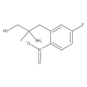 2-Amino-3-(5-fluoro-2-nitrophenyl)-2-methylpropan-1-ol结构式