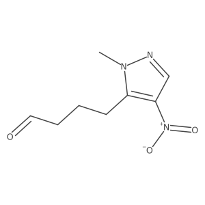 4-(1-methyl-4-nitro-1H-pyrazol-5-yl)butanal Structure