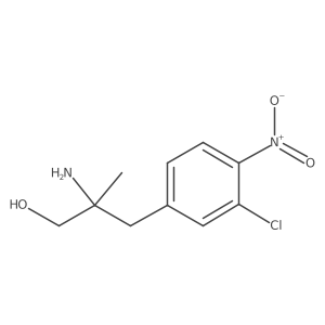 2-Amino-3-(3-chloro-4-nitrophenyl)-2-methylpropan-1-ol Structure