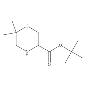 Tert-butyl 6,6-dimethylmorpholine-3-carboxylate结构式