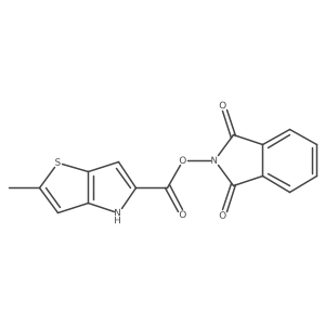 1,3-dioxo-2,3-dihydro-1H-isoindol-2-yl 2-methyl-4H-thieno[3,2-b]pyrrole-5-carboxylate Structure
