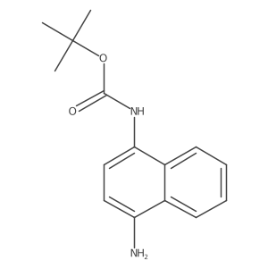 tert-butyl N-(4-aminonaphthalen-1-yl)carbamate结构式