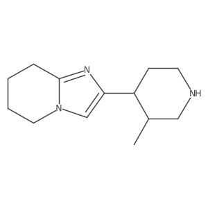 2-(3-Methylpiperidin-4-yl)-5,6,7,8-tetrahydroimidazo[1,2-a]pyridine结构式