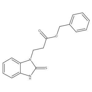 benzyl 3-(2-sulfanylidene-2,3-dihydro-1H-1,3-benzodiazol-1-yl)propanoate Structure