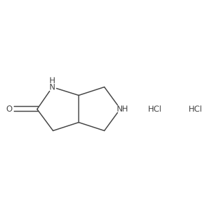 rac-(3aR,6aR)-octahydropyrrolo[2,3-c]pyrrol-2-one dihydrochloride结构式
