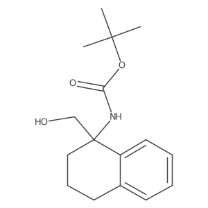 tert-butyl N-[1-(hydroxymethyl)-1,2,3,4-tetrahydronaphthalen-1-yl]carbamate结构式