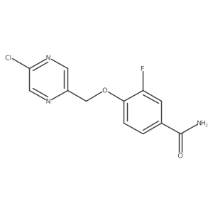 4-[(5-Chloropyrazin-2-yl)methoxy]-3-fluorobenzamide结构式