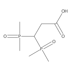 3,3-Bis(dimethylphosphoryl)propanoic acid结构式