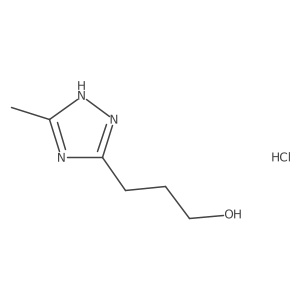 3-(5-Methyl-1H-1,2,4-triazol-3-yl)propan-1-ol;hydrochloride Structure