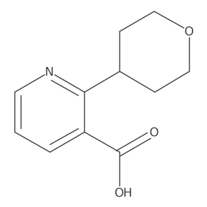 2-(tetrahydro-2H-pyran-4-yl)nicotinic acid Structure