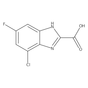 4-Chloro-6-fluorobenzimidazole-2-carboxylic Acid Structure