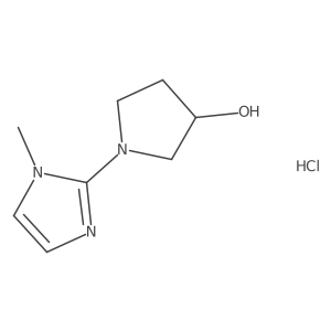 1-(1-methyl-1H-imidazol-2-yl)pyrrolidin-3-ol hydrochloride Structure