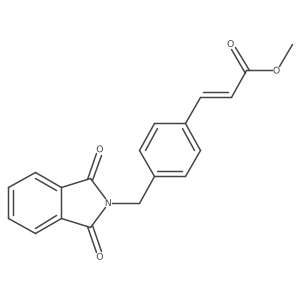 Methyl 3-(4-((1,3-dioxoisoindolin-2-yl)methyl)phenyl)acrylate Structure