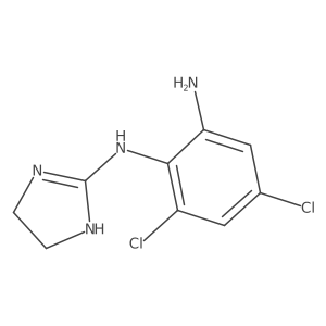 4,6-dichloro-N1-(4,5-dihydro-1H-imidazol-2-yl)benzene-1,2-diamine Structure