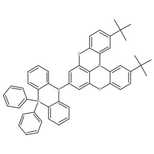 5-(2,12-Di-tert-butyl-5,9-dioxa-13b-boranaphtho[3,2,1-de]anthracen-7-yl)-10,10-diphenyl-5,10-dihydrodibenzo[b,e][1,4]azasiline Structure