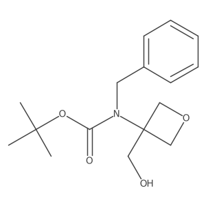 tert-butyl N-benzyl-N-[3-(hydroxymethyl)oxetan-3-yl]carbamate Structure