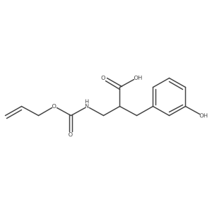 2-[(3-Hydroxyphenyl)methyl]-3-{[(prop-2-en-1-yloxy)carbonyl]amino}propanoic acid结构式