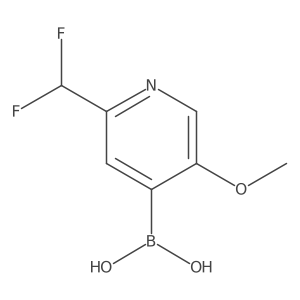 (2-(Difluoromethyl)-5-methoxypyridin-4-yl)boronic acid结构式