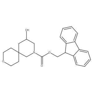 (9H-fluoren-9-yl)methyl 4-hydroxy-9-oxa-2-azaspiro[5.5]undecane-2-carboxylate Structure
