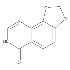 7H-[1,3]dioxolo[4,5-h]quinazolin-6-one结构式