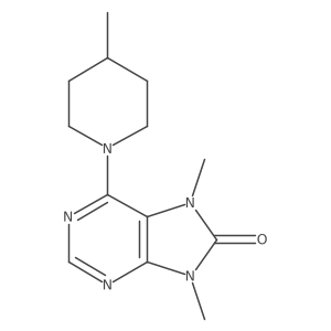 7,9-dimethyl-6-(4-methylpiperidin-1-yl)-8,9-dihydro-7H-purin-8-one Structure