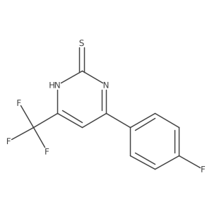 4-(4-Fluorophenyl)-6-(trifluoromethyl)pyrimidine-2-thiol结构式
