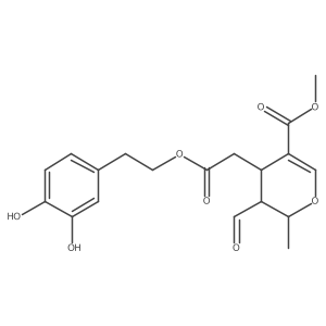 methyl (2S,3S,4S)-4-[2-[2-(3,4-dihydroxyphenyl)ethoxy]-2-oxoethyl]-3-formyl-2-methyl-3,4-dihydro-2H-pyran-5-carboxylate Structure