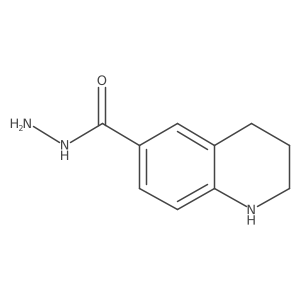 6-Quinolinecarboxylic acid, 1,2,3,4-tetrahydro-, hydrazide Structure