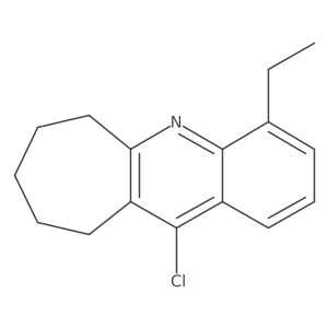 11-chloro-4-ethyl-7,8,9,10-tetrahydro-6H-cyclohepta[b]quinoline Structure