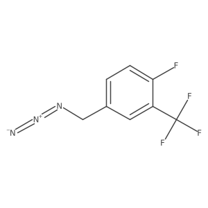 4-(Azidomethyl)-1-fluoro-2-(trifluoromethyl)benzene结构式