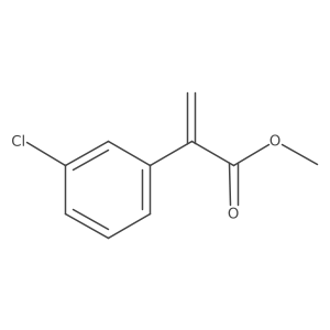 Methyl 2-(3-chlorophenyl)prop-2-enoate结构式