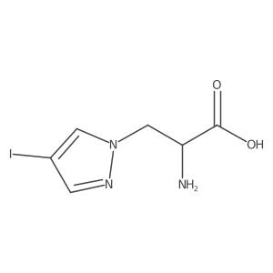 2-amino-3-(4-iodo-1H-pyrazol-1-yl)propanoic acid Structure