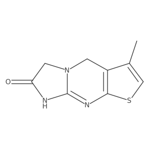 5,9-Dihydro-6-methylimidazo[1,2-a]thieno[2,3-d]pyrimidin-2(3H)-one Structure
