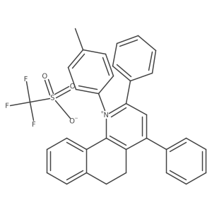 1-(4-Methylphenyl)-2,4-diphenyl-5,6-dihydro benzo[h]quinolinium trifluoromethanesulfonate结构式