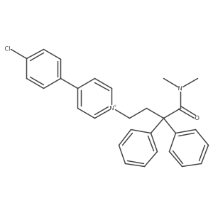 4-(4-Chlorophenyl)-1-(4-(dimethylamino)-4-oxo-3,3-diphenylbutyl)-pyridinium Structure