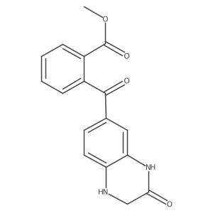 Methyl 2-[(3-oxo-1,2,3,4-tetrahydroquinoxalin-6-yl)carbonyl]benzoate结构式