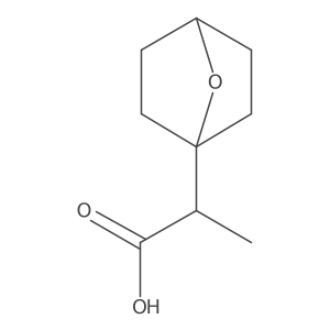 2-(7-Oxabicyclo[2.2.1]heptan-1-yl)propanoic acid Structure