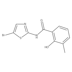 N-(5-bromothiazol-2-yl)-2-hydroxy-3-methyl-benzamide Structure