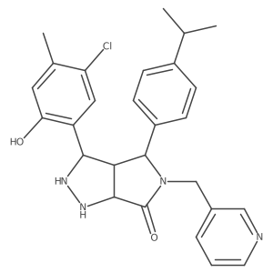 3-(5-Chloro-2-hydroxy-4-methylphenyl)-4-(4-propan-2-ylphenyl)-5-(pyridin-3-ylmethyl)-1,2,3,3a,4,6a-hexahydropyrrolo[3,4-c]pyrazol-6-one Structure