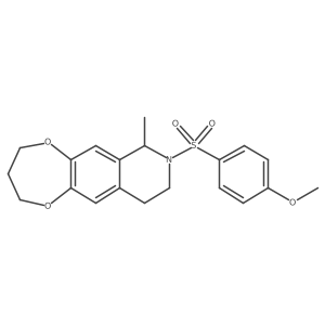 8-[(4-methoxyphenyl)sulfonyl]-7-methyl-3,4,7,8,9,10-hexahydro-2H-[1,4]dioxepino[2,3-g]isoquinoline Structure