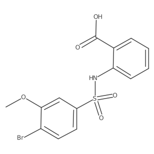 2-{[(4-Bromo-3-methoxyphenyl)sulfonyl]amino}benzoic acid结构式