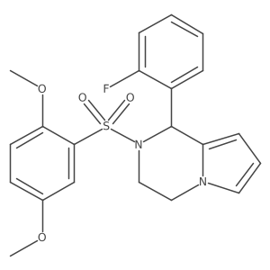 2-((2,5-Dimethoxyphenyl)sulfonyl)-1-(2-fluorophenyl)-1,2,3,4-tetrahydropyrrolo[1,2-a]pyrazine结构式
