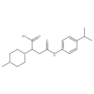 4-((4-Isopropylphenyl)amino)-2-(4-methylpiperazin-1-yl)-4-oxobutanoic acid结构式