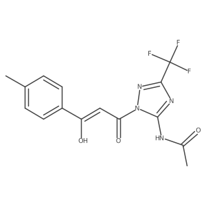 C15H13F3N4O3 Structure